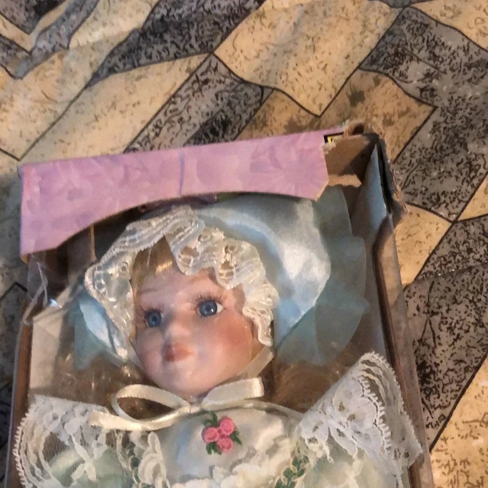 Collectible bisque porcelain doll Vintage